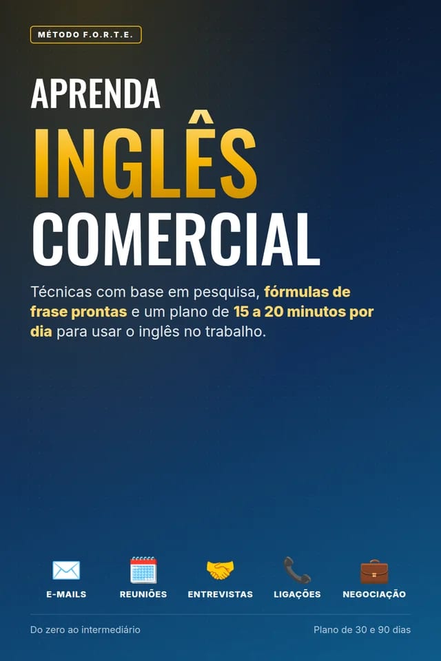 E-book Aprenda Inglês Comercial